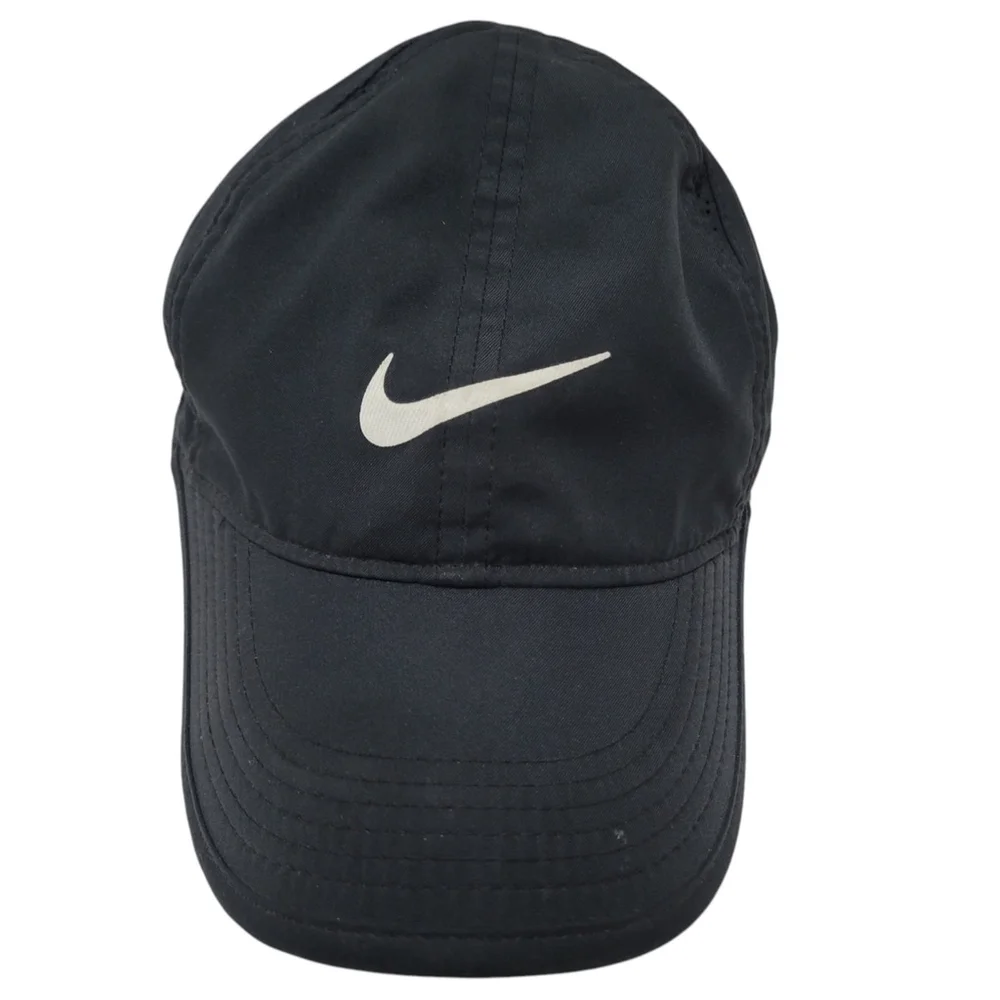 Nike FeatherLight Dri-Fit Hat Cap Black Toddler Tennis O/S. Excellent Condition
